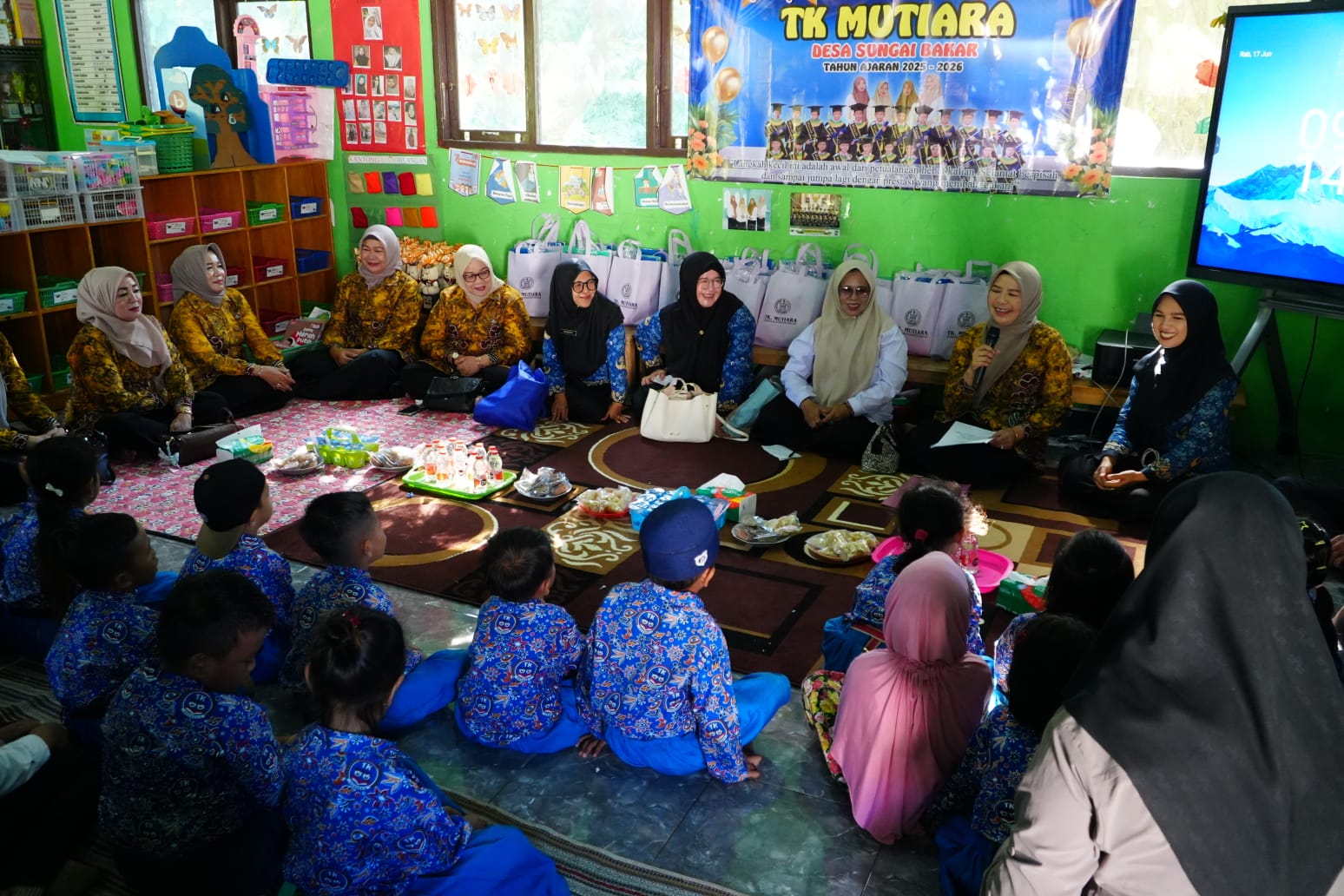 GOW dan Dispusip Tanah Laut Berkolaborasi Dorong Literasi Anak Usia Dini di Desa Sungai Bakar
