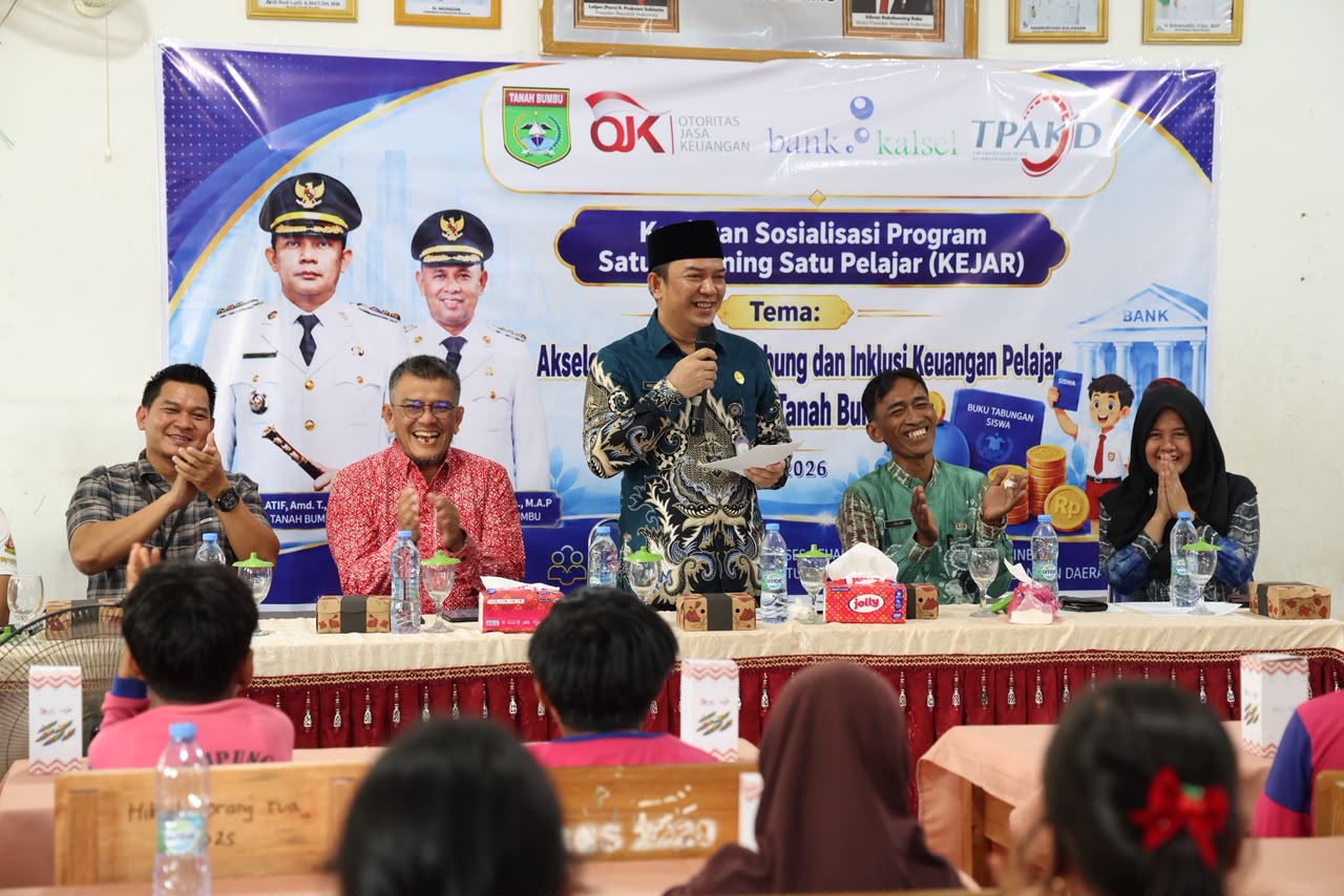 Ajak Generasi Muda Melek Finansial, Sosialisasi KEJAR Hadir di SDN 8 Kampung Baru Tanah Bumbu