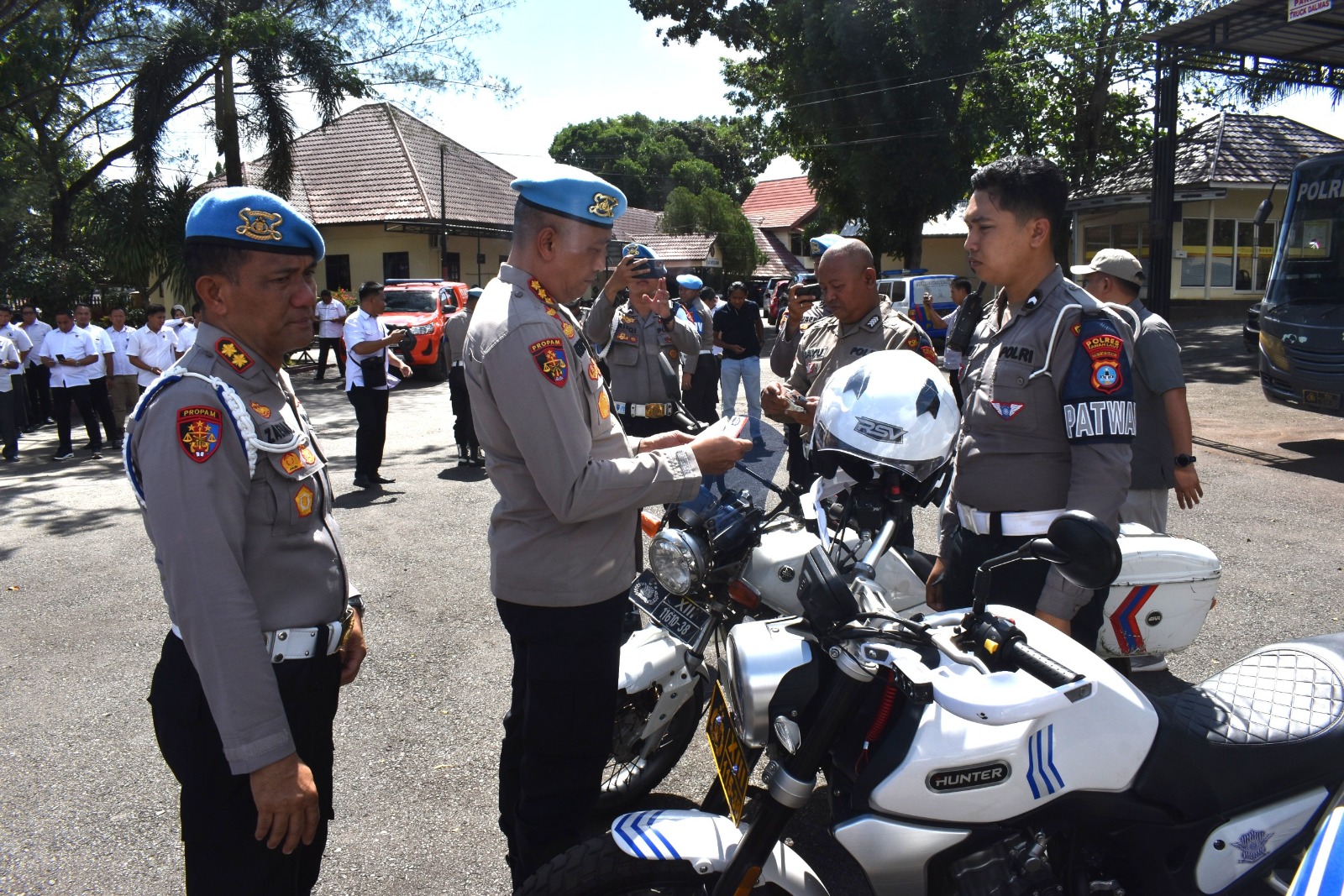 Bid Propam Polda Kalsel Gelar Gaktibplin dan Tes Urine di Polres Tanah Laut