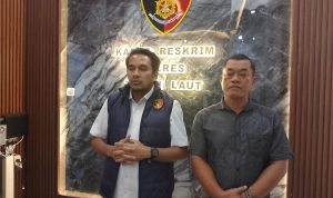 Kasat Reskrim Polres Tanah Laut, AKP Cahya Prasada Tuhuteru (kanan)