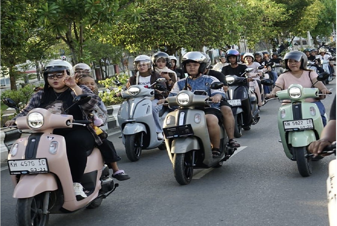 Serunya Rolling City di Muara Teweh Bersama Yamaha, "Classy Ride &amp; Chill" Sukses Diikuti Puluhan Riders