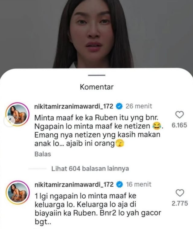 Nikita Mirzani Geram dengan Permintaan Maaf Sarwendah: Harusnya Minta Maaf ke Ruben Onsu, Bukan ke Netizen!