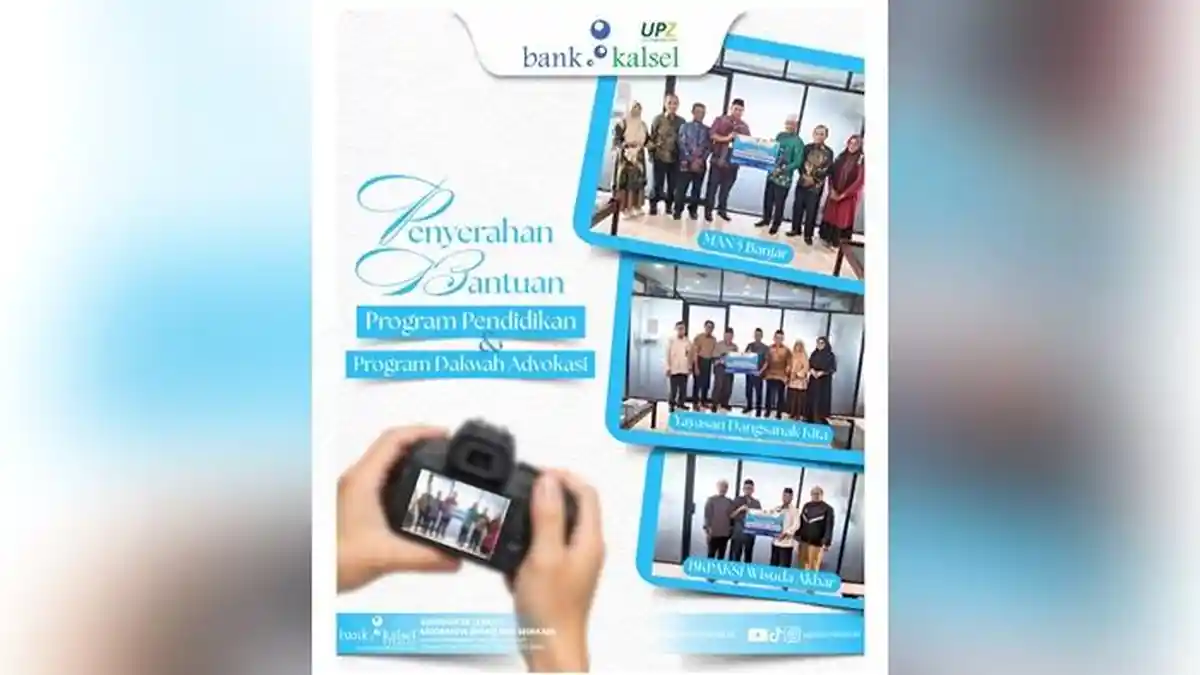 Dukung Pengembangan Pendidikan Banua, UPZ Bank Kalsel Salurkan Bantuan ke Sejumlah Lembaga Dakwah