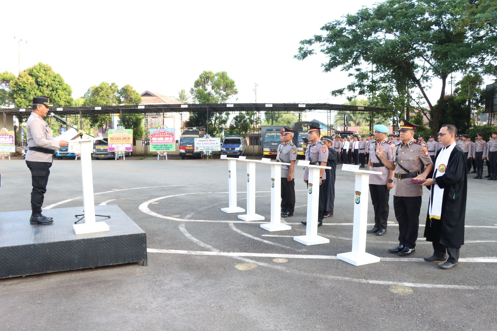Sejumlah Perwira Polres Tanah Laut Berganti, Kapolres Minta Pejabat Baru Segera Sesuaikan Diri dan Berinovasi