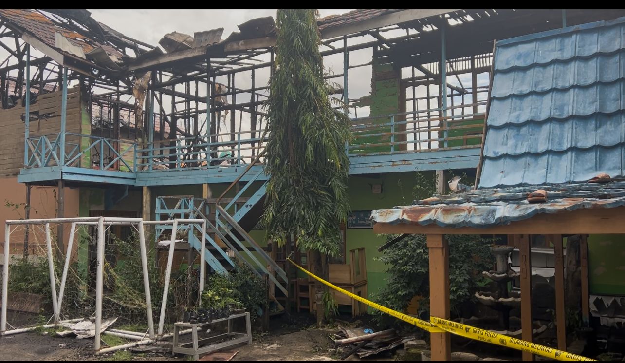 Belasan Ruangan Kelas Hangus, Aktifitas Pembelajaran di MTS dan MA Muhammadiyah Diliburkan Pasca Kebakaran