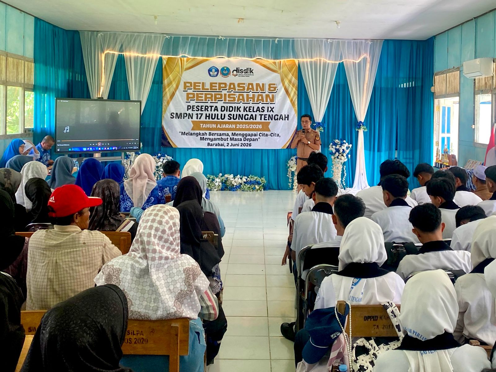 SMPN 17 HST Lepas 31 Siswa, Kehadiran PSDKU ULM di Pajukungan Jadi Motivasi Lanjut Kuliah