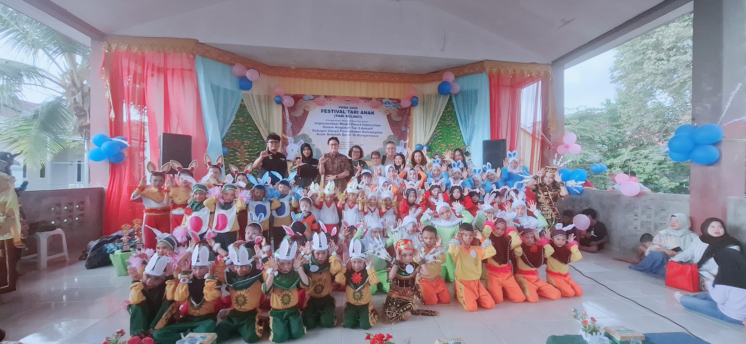Jadi Ajang Edukasi Motorik, Festival Tari Anak PSP ULM Banjarmasin Dapat Perhatian Pakar dari Jepang dan Filipina