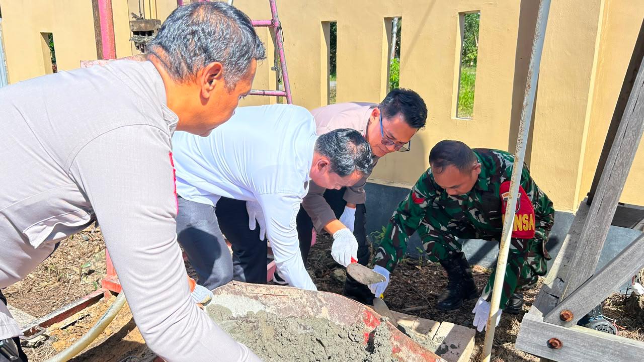 Peringati Hari Bhayangkara ke 80, Polres Tanah Bumbu Bangun Sumur Bor di 2 Lokasi