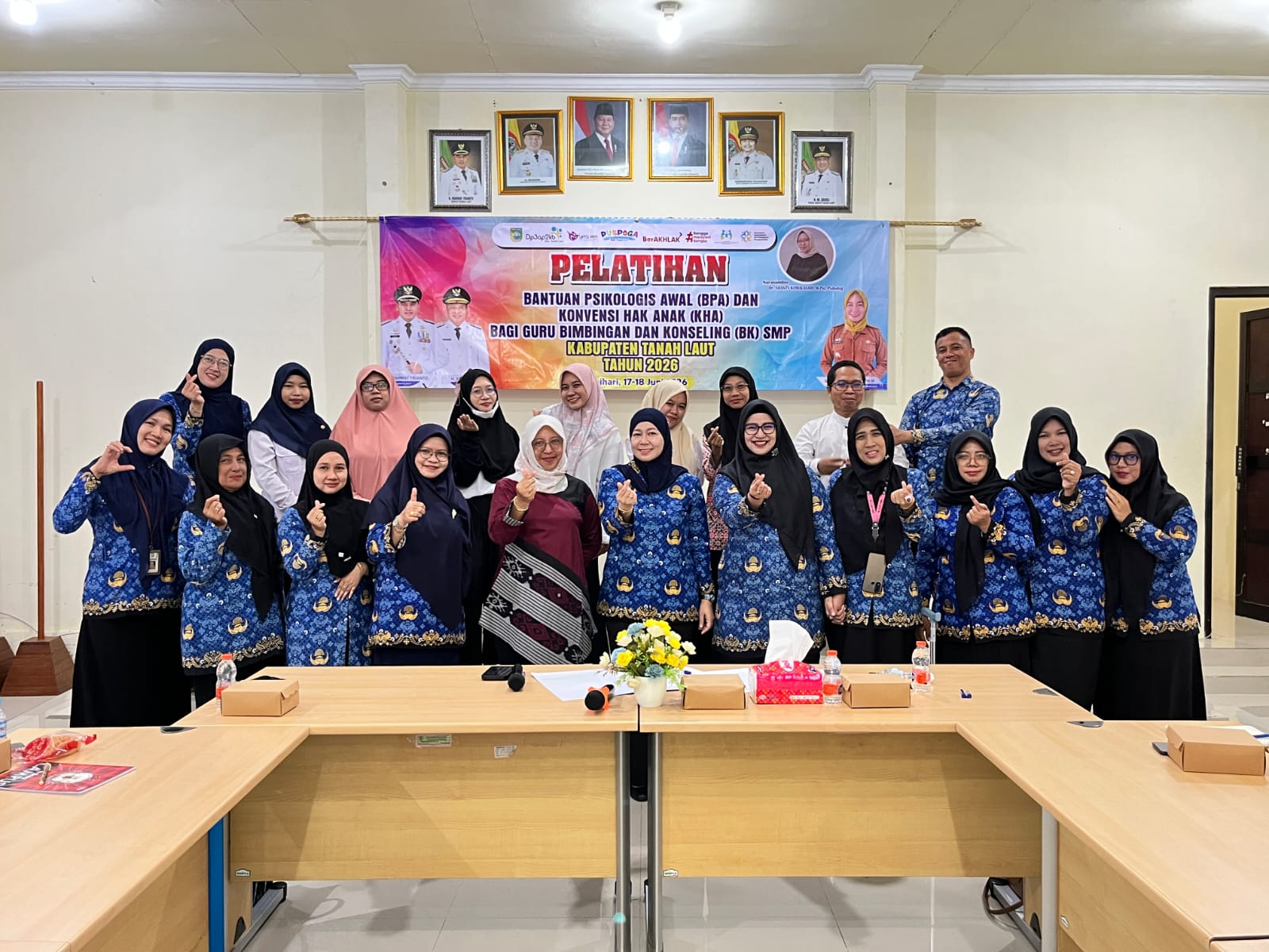 Perkuat Garda Depan Sekolah, Disdikbud dan DP3AP2KB Tanah Laut Tingkatkan Kapasitas Guru BK