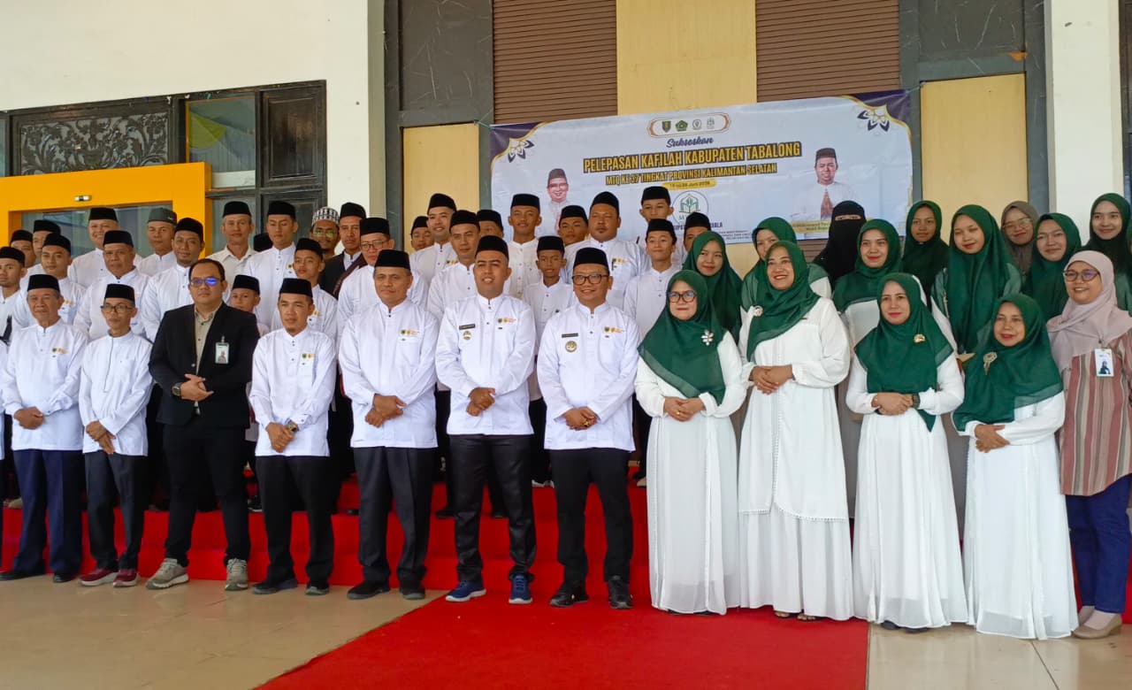 Lepas 89 Kafilah MTQ Tabalong ke Barito Kuala, Bupati Berpesan Tampilkan Kemampuan Terbaik