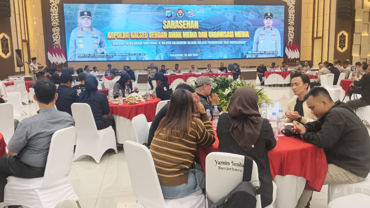 Tatap Muka dengan Media Peringati Hari Bhayangkara ke-80, Kapolda Kalsel Apresiasi Peran Pers Jaga Kamtibmas