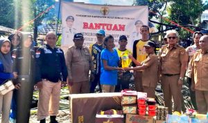 bantuan kepada korban kebakaran HST