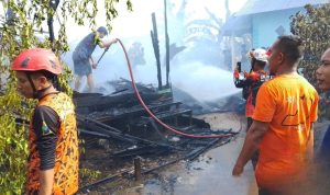 kebakaran di Desa Tabudarat Hulu HST