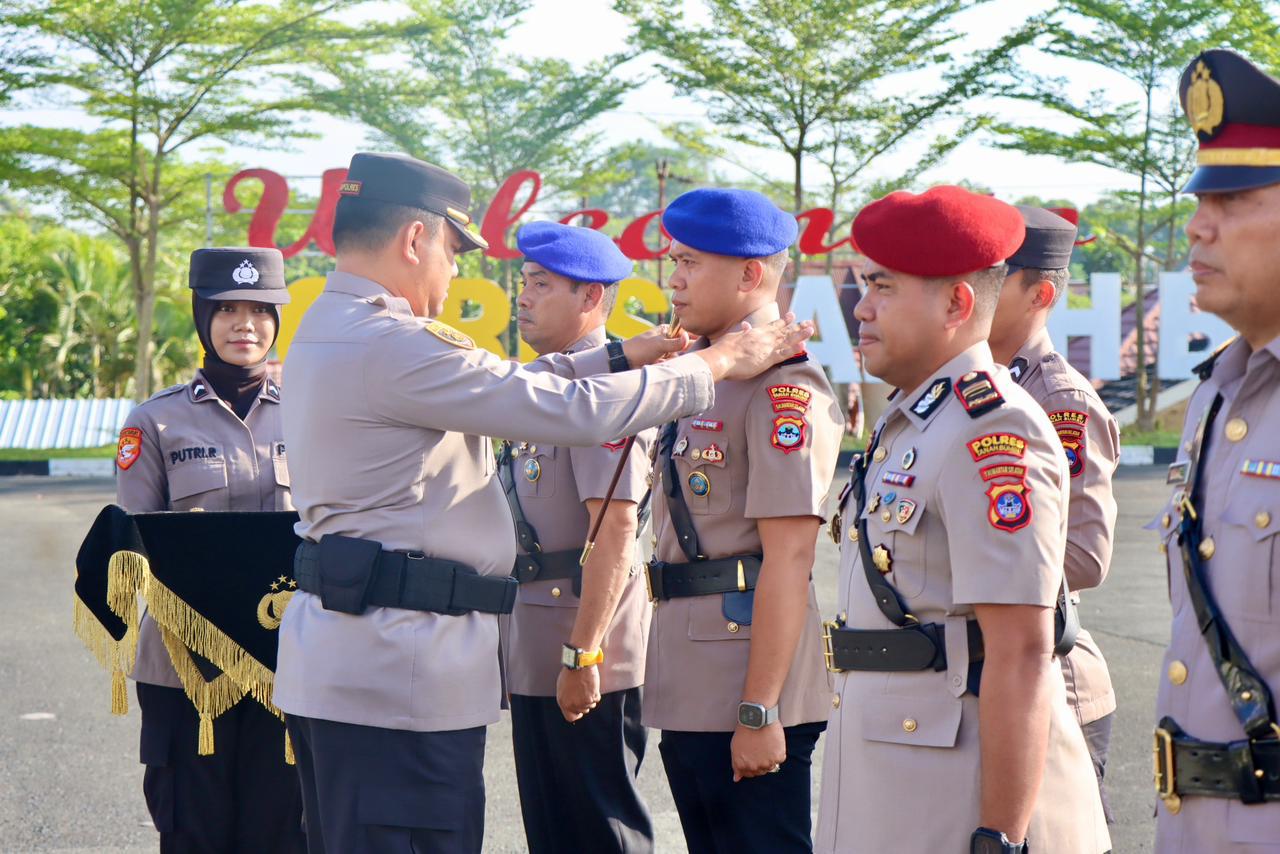 serah terima jabatan Polres Tanah Bumbu
