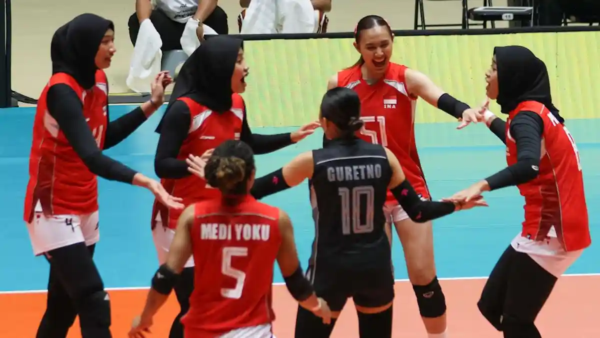 Tanpa Megawati, Timnas Voli Putri Juara 5 AVC Nations dan Ranking Dunia Naik 20 Tingkat