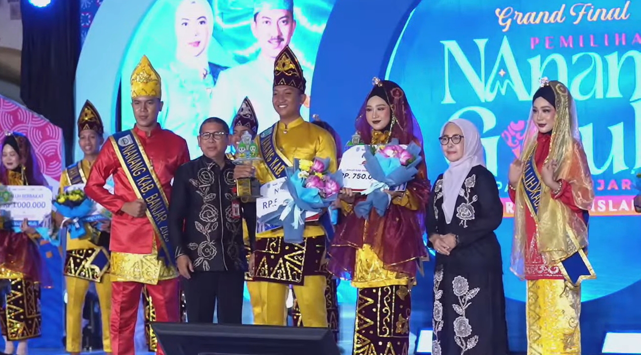 Nazril Wafa dan Zahra Dinobatkan Jadi Nanang dan Galuh Kabupaten Banjar Tahun 2026