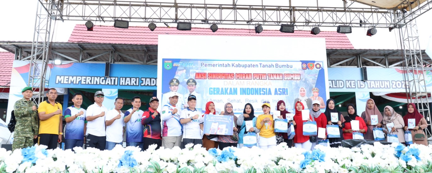 Aksi Sinergitas Merah Putih 2026 di Satui: Antusiasme Warga Warnai Senam, Storytelling, dan Layanan Publik