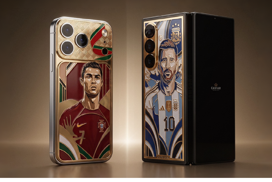 Caviar merilis Samsung Galaxy Z Fold 8 dan iPhone 17 Pro edisi Messi dan Ronaldo
