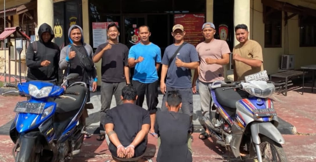 Motor Pedagang Raib di Sungai Paring Kabupaten Banjar, Dua Pria Diamankan Polisi