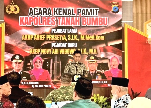 Kenal Pamit Kapolres, Ketua DPRD Tanah Bumbu Apresiasi Pengabdian AKBP Arief Prasetya