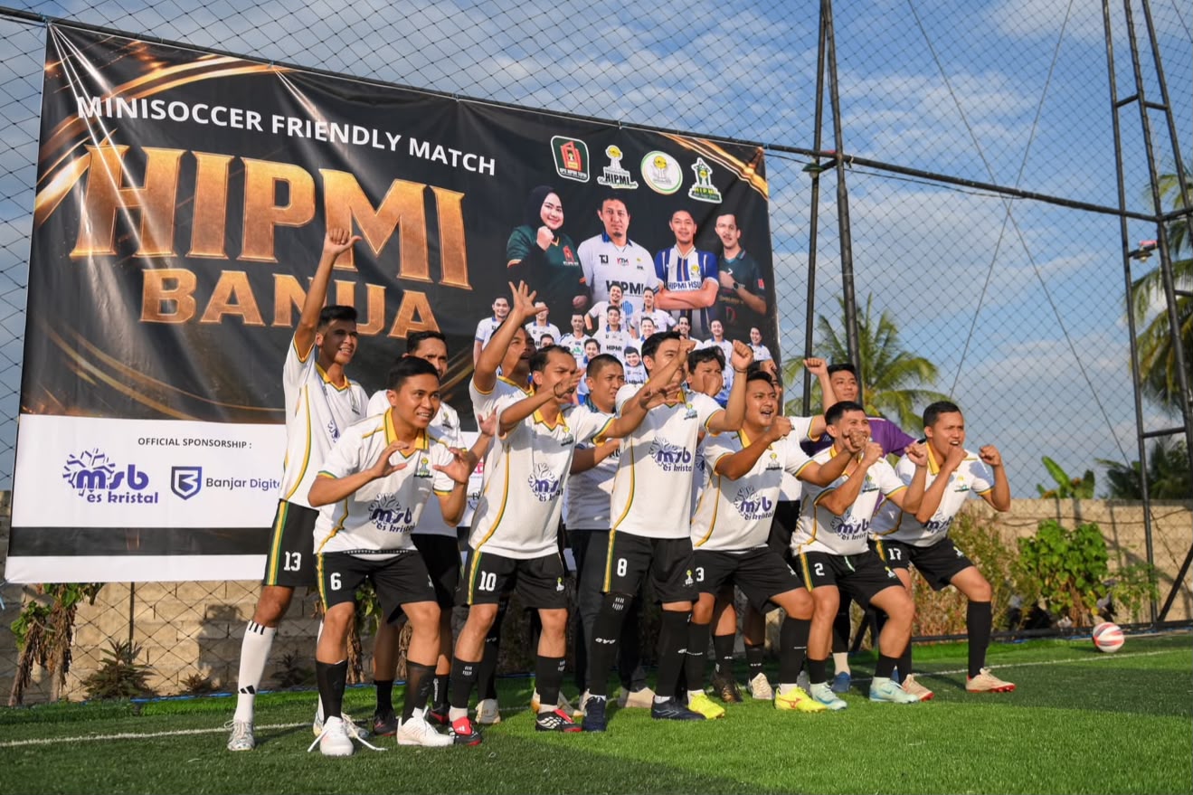 HIPMI Banua Anam Gelar Minisoccer Friendly Match di Barabai, HSS Rebut Piala Bergilir