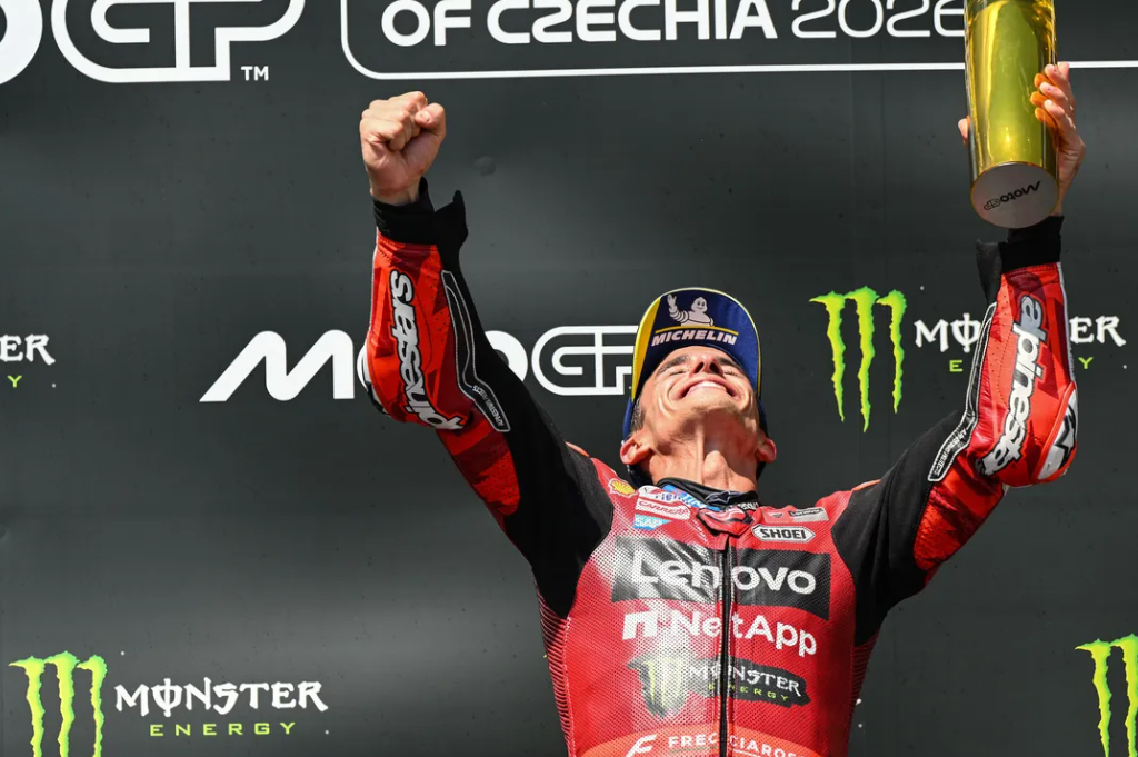Pembalap Ducati Lenovo, Marc Marquez. (MotoGP)