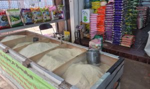 Salah satu toko beras di pasar Pelaihari