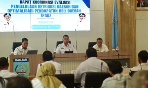 Sekda Banjar, H Yudi Andrea saat memimpin rakor