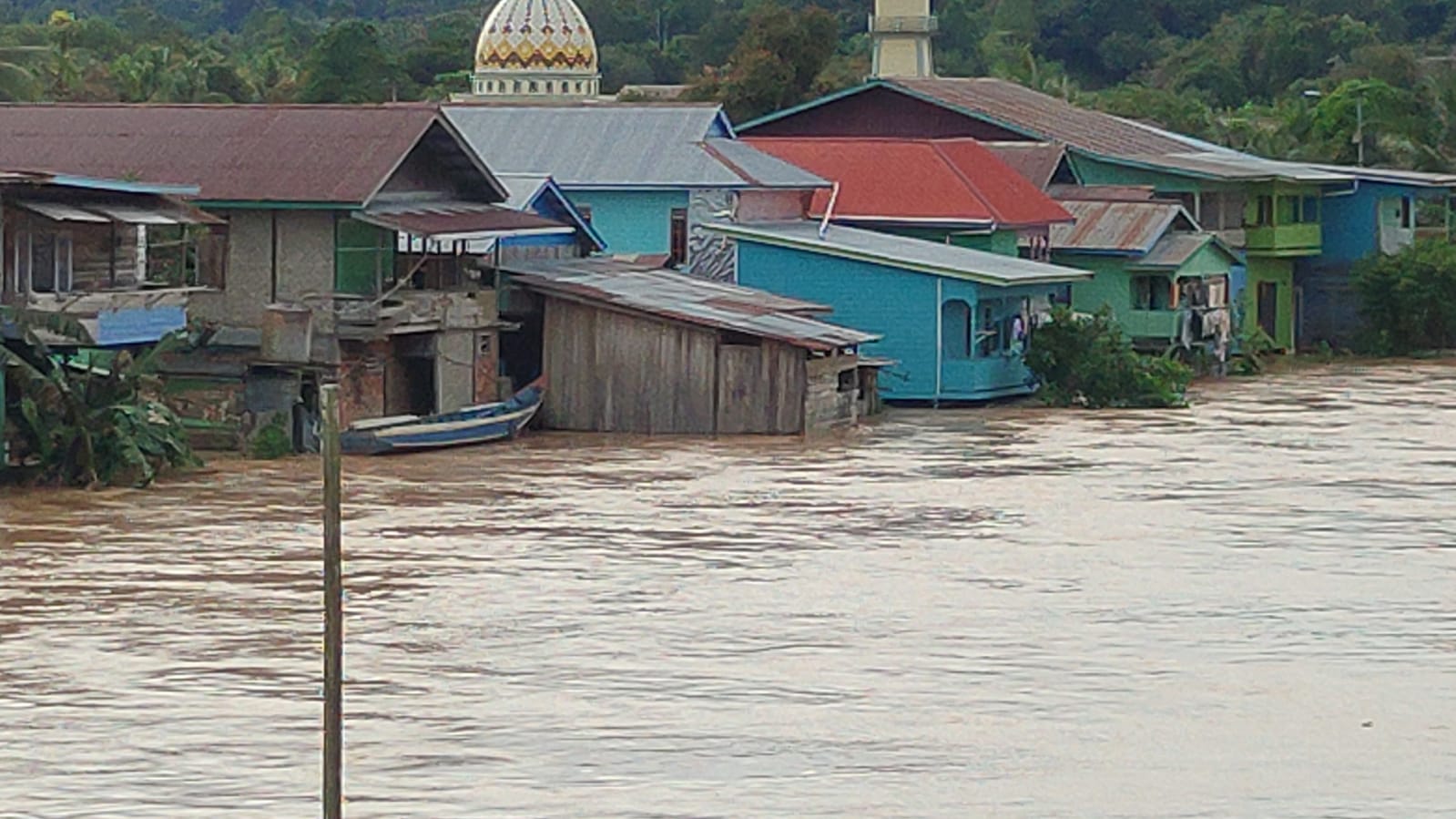 Sungai Nunukan yang Berhulu di Malaysia Meluap, Sebatik Tengah Alami Banjir Terparah Sejak 2019