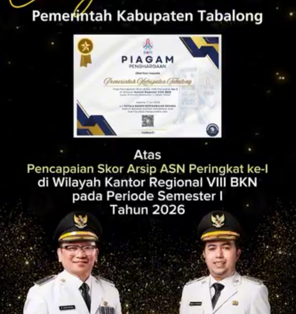 Tabalong Raih Peringkat Pertama Arsip ASN Terbaik