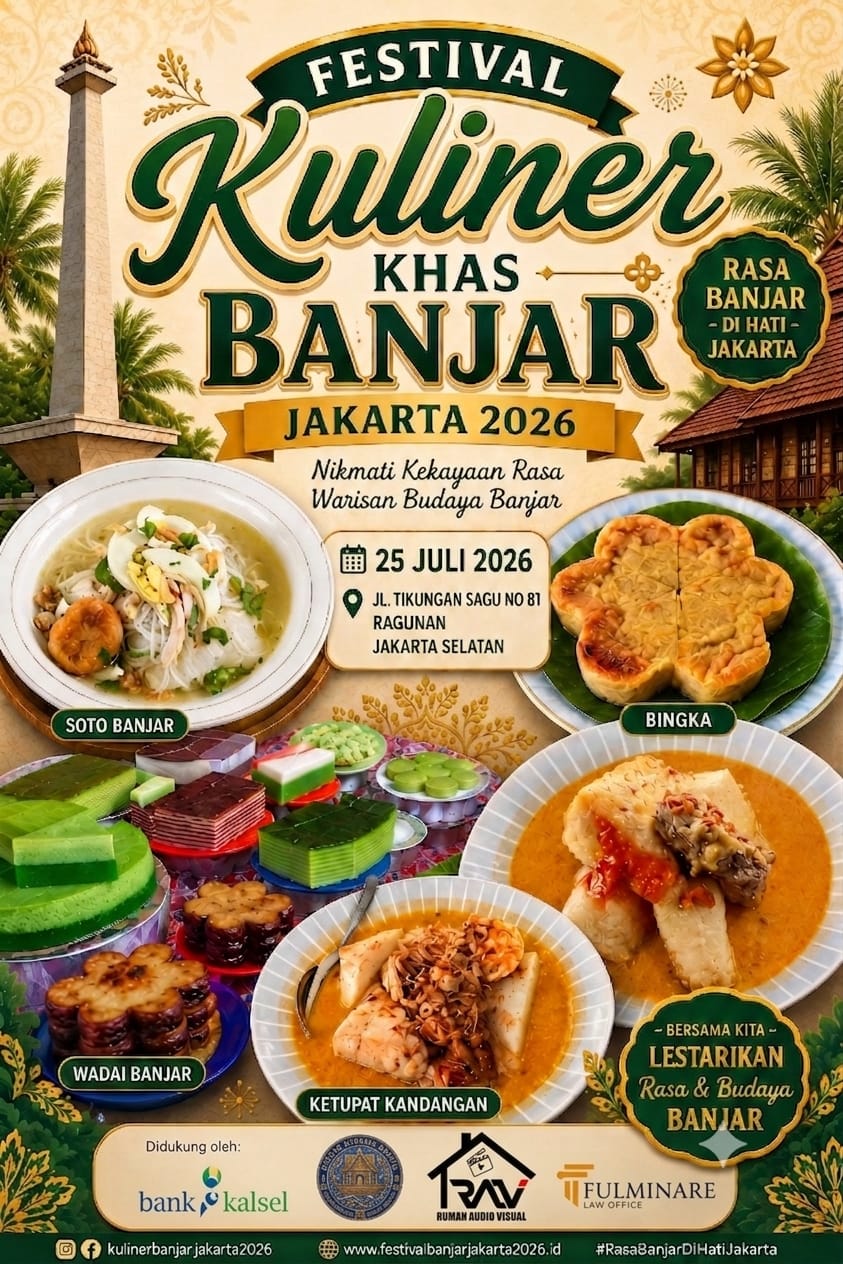 Komitmen Majukan UMKM Banua, Bank Kalsel Dukung Festival Kuliner Khas Banjar di Jakarta