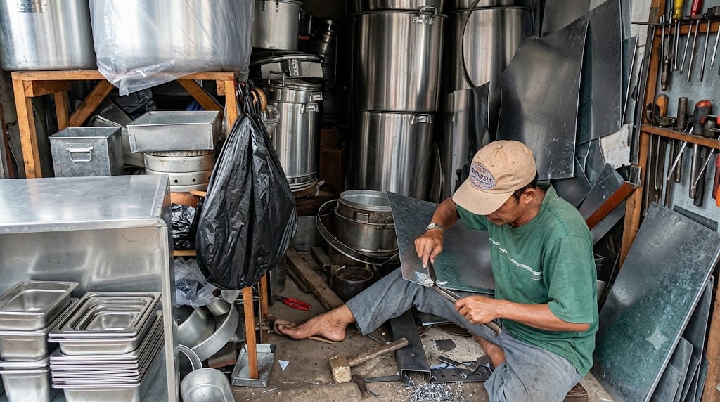 Menilik Geliat Bisnis Produksi dan Perbaikan Peralatan Memasak di Banjarmasin, Perajin Bisa Untung Jutaan Per Bulan