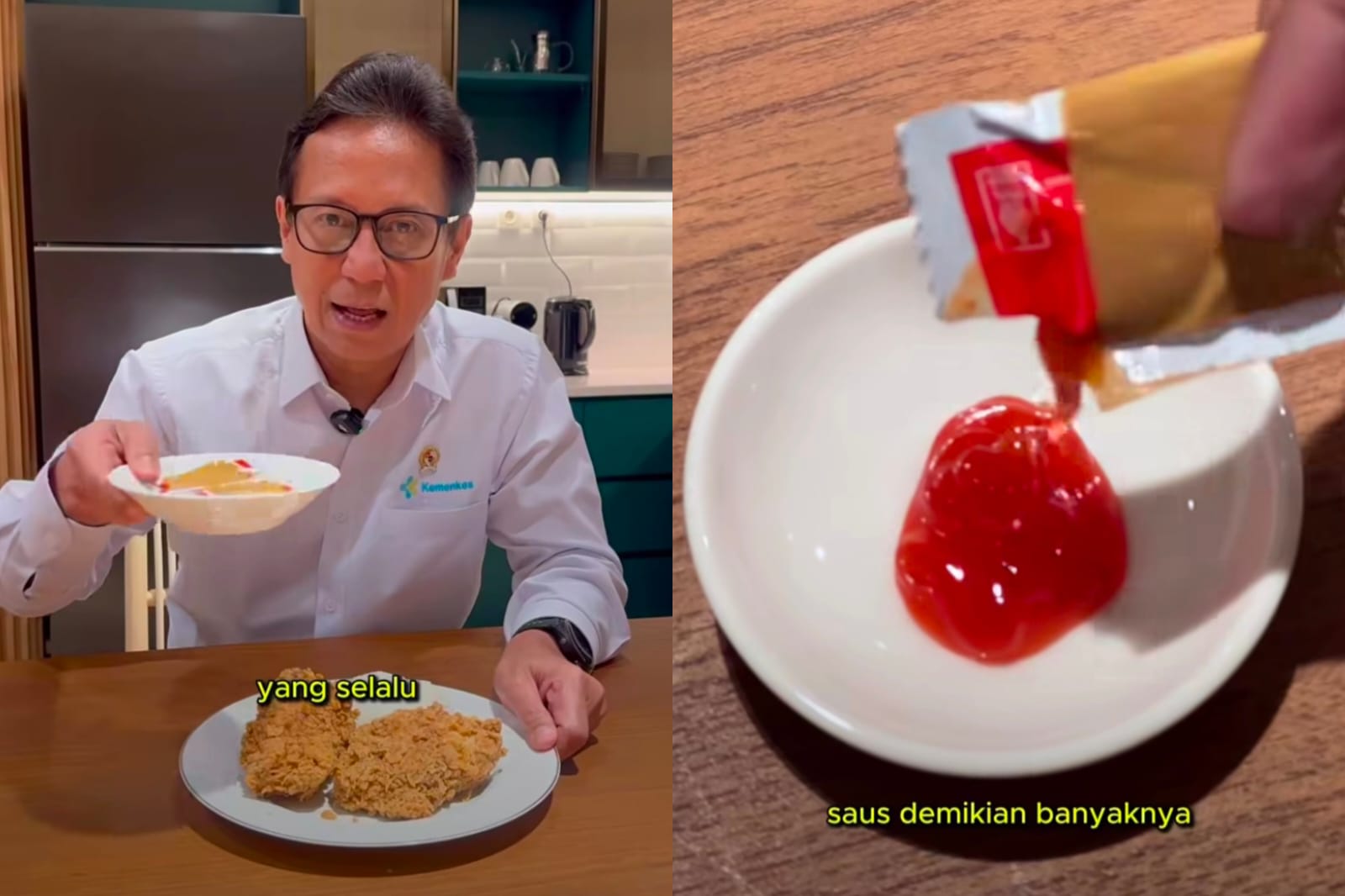 Menkes Budi Gunadi Sadikin Peringatkan Masyarakat Bijak Konsumsi Saus Sachet dan Ayam Goreng Cepat Saji Berlebihan demi Kesehatan