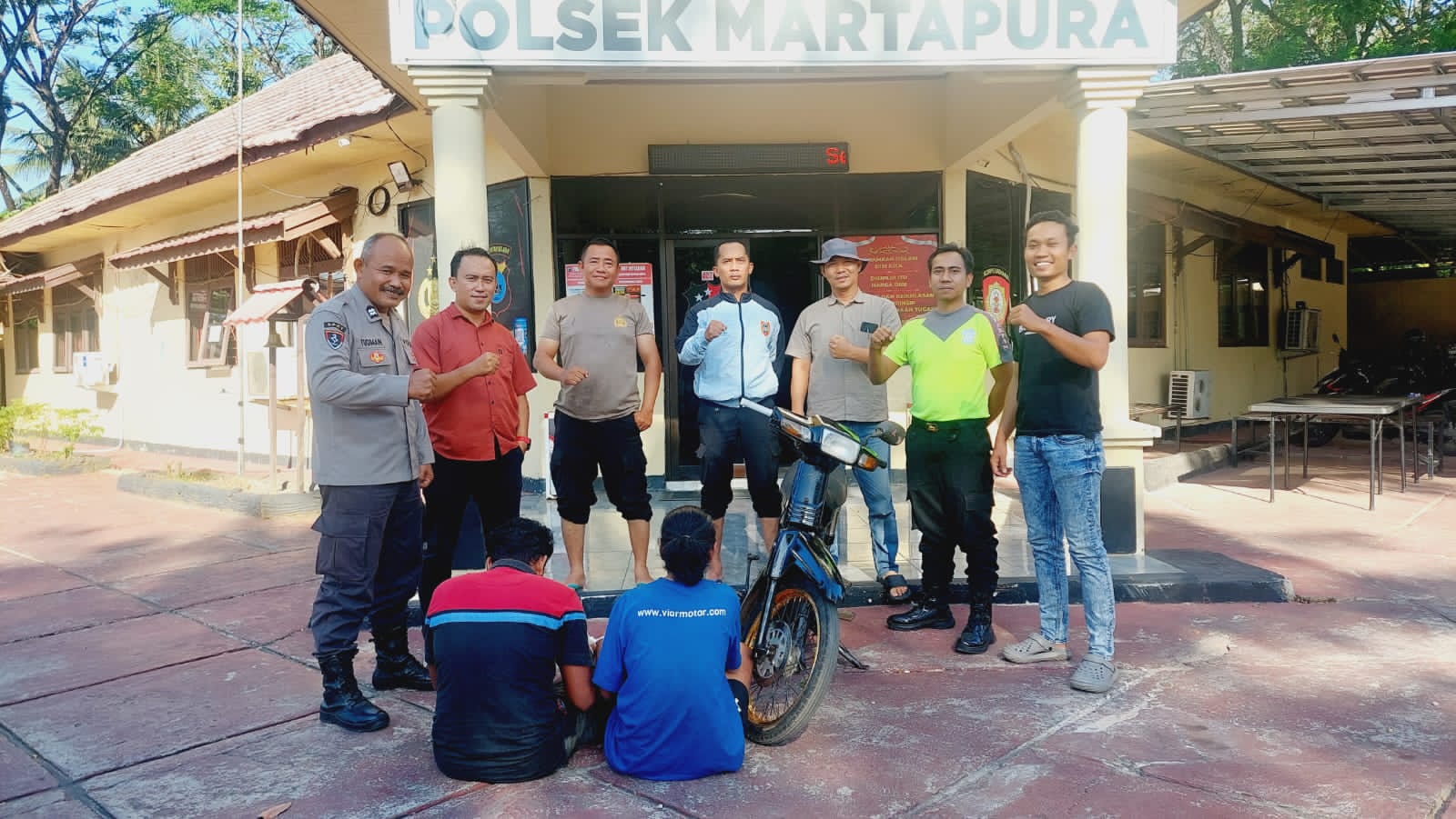 Rekaman CCTV Ungkap Curanmor di Martapura Kabupaten Banjar, Polisi Tangkap Dua Terduga Pelaku