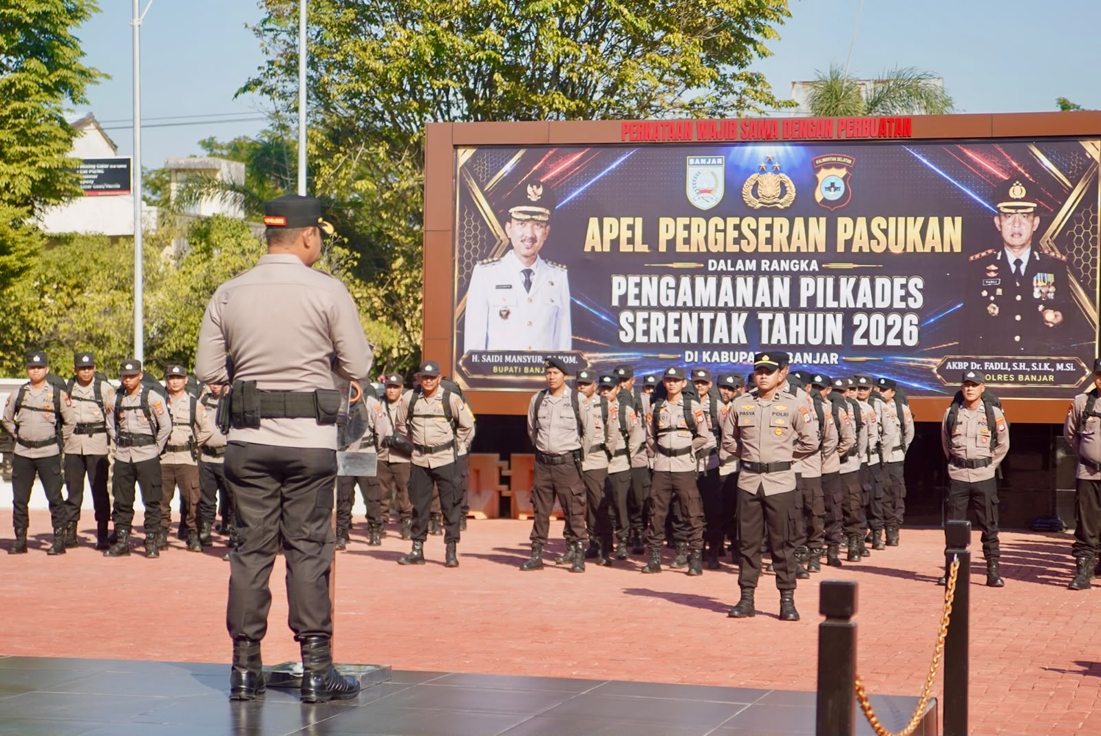 116 Personel Disiagakan Amankan Pilkades Serentak 2026 Kabupaten Banjar, Fokus Pengamanan di 32 TPS