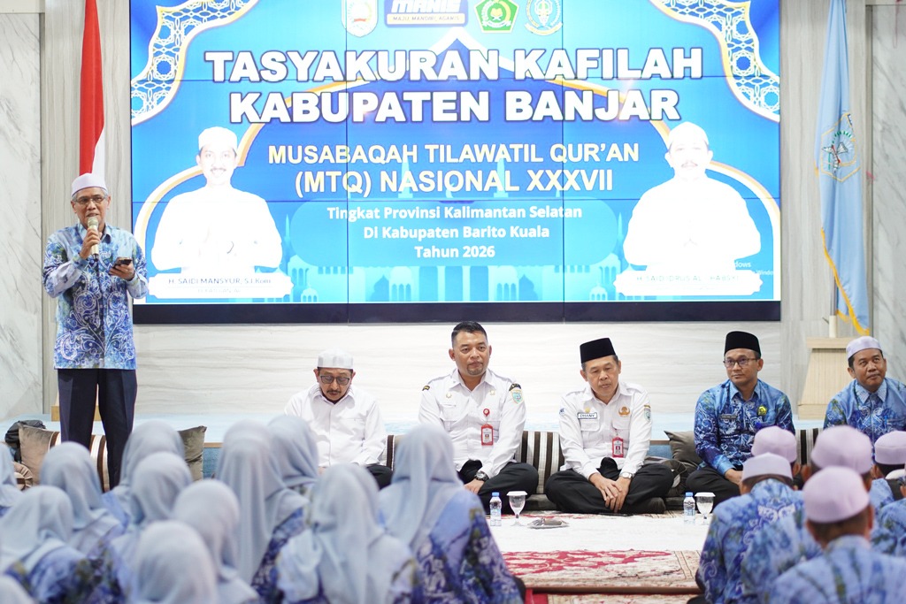 Wabup Banjar Minta Kafilah MTQ Tak Cepat Puas, Targetkan Rebut Kembali Juara Umum
