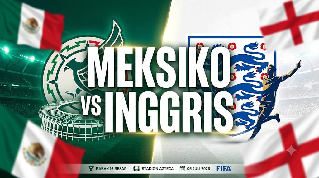 Senin Pagi Ini Meksiko vs Inggris, Siapa Menang? Harry Kane Melawan Memori "Tangan Tuhan" 1986