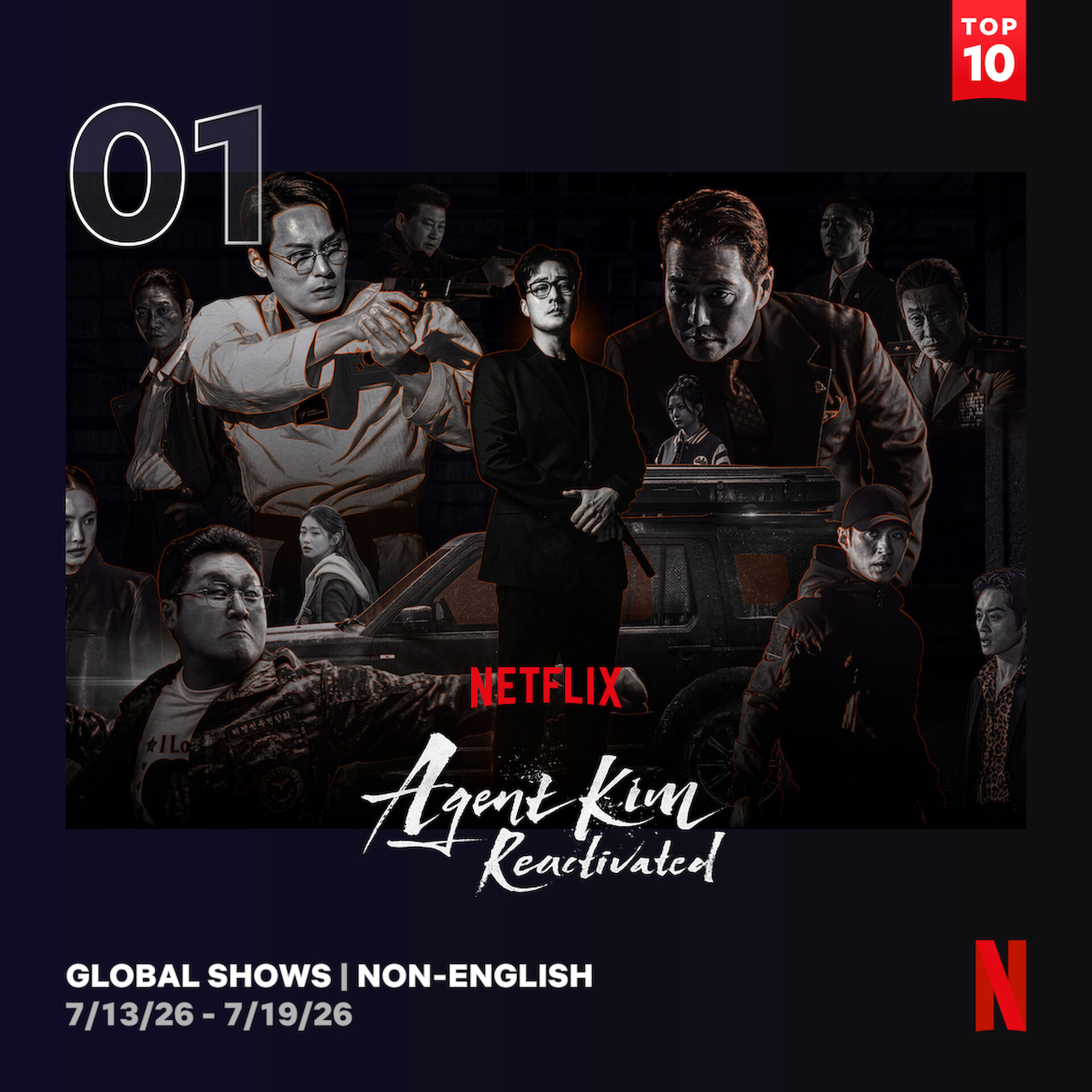Tamat dengan Rating Tinggi, Agent Kim Reactivated Puncaki Daftar Tontonan Global Netflix 4 Pekan Berturut-turut